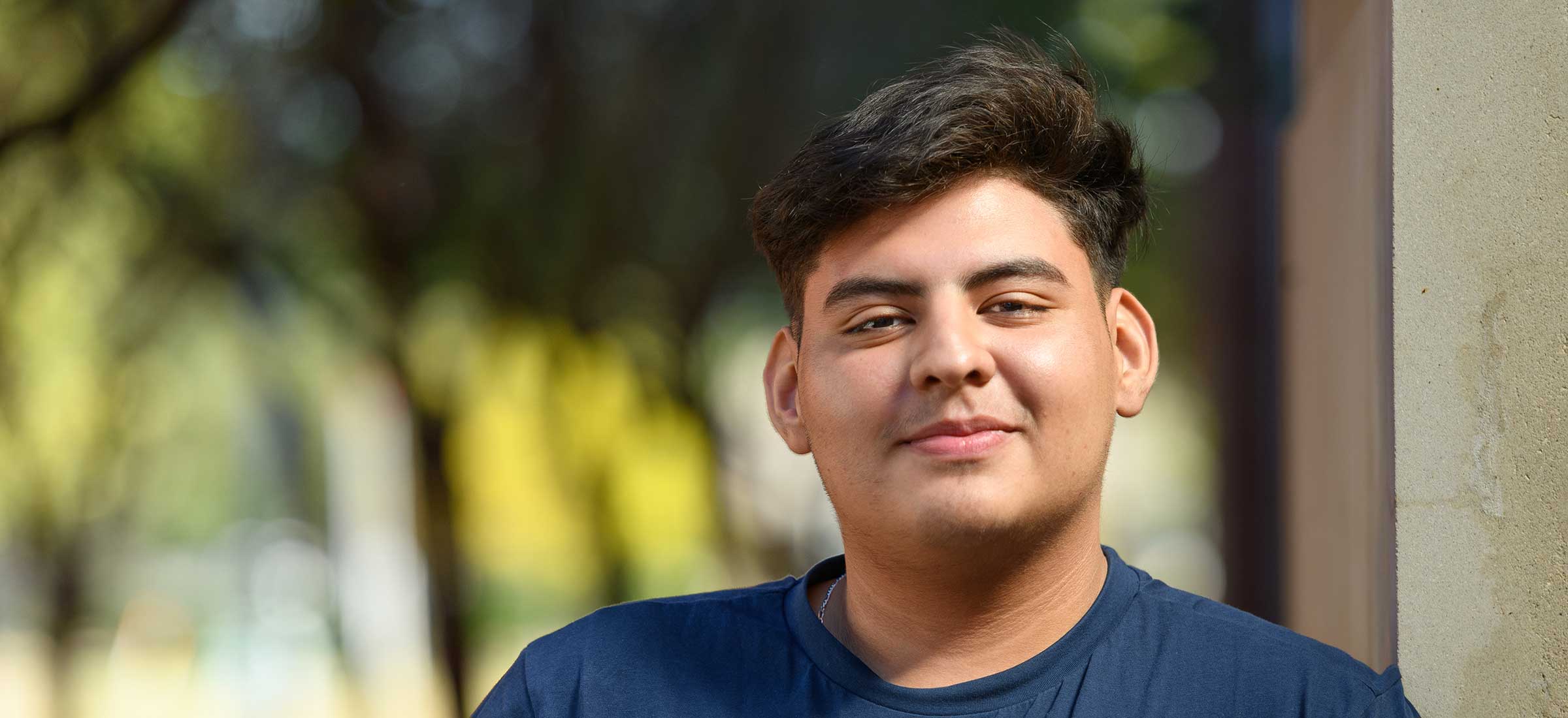 San Jac student smiling at camera