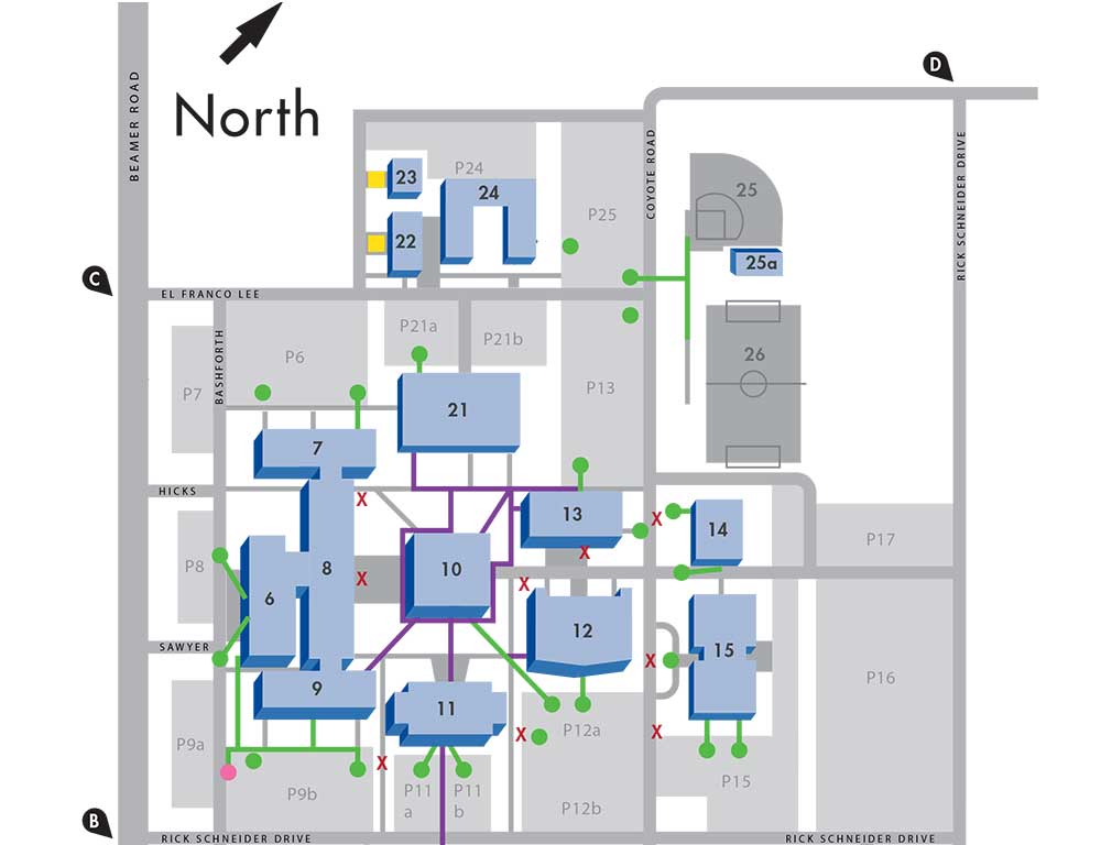 South campus map