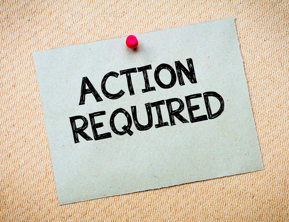 Action Required Graphic