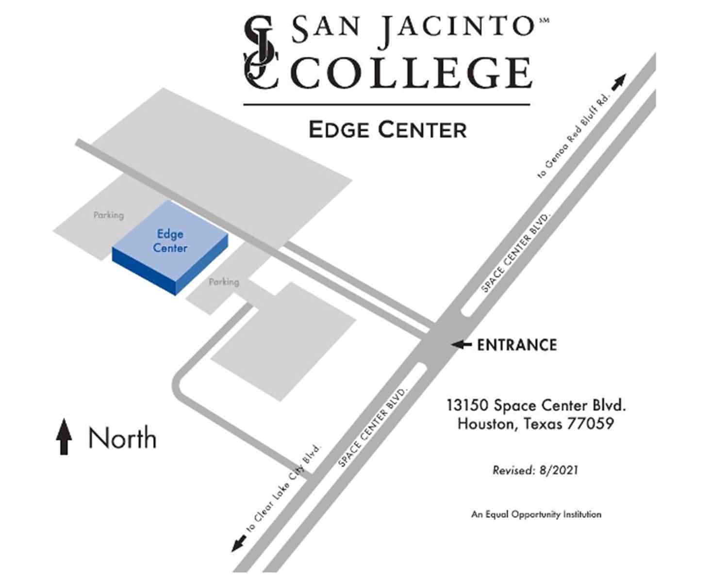 map of edge center showing rooms