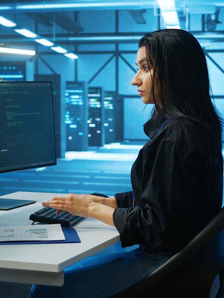 Female Network Worker