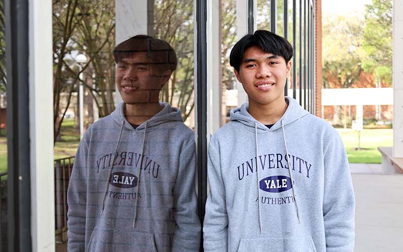 Early college high school student John Tran